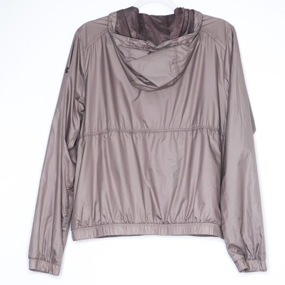 Under Armour Womens Pullover Hoodie Size Medium Purple Gray Workout Hiking Gym - Picture 2 of 8